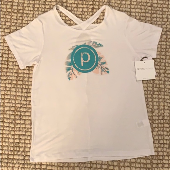 Pure Barre Tops - Pure Barre Beyond Yoga Bali T-shirt White